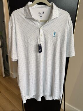 johnnie-O White Polo